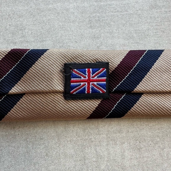 Robert Talbott British Repp Striped Silk Tie - Picture 5 of 7